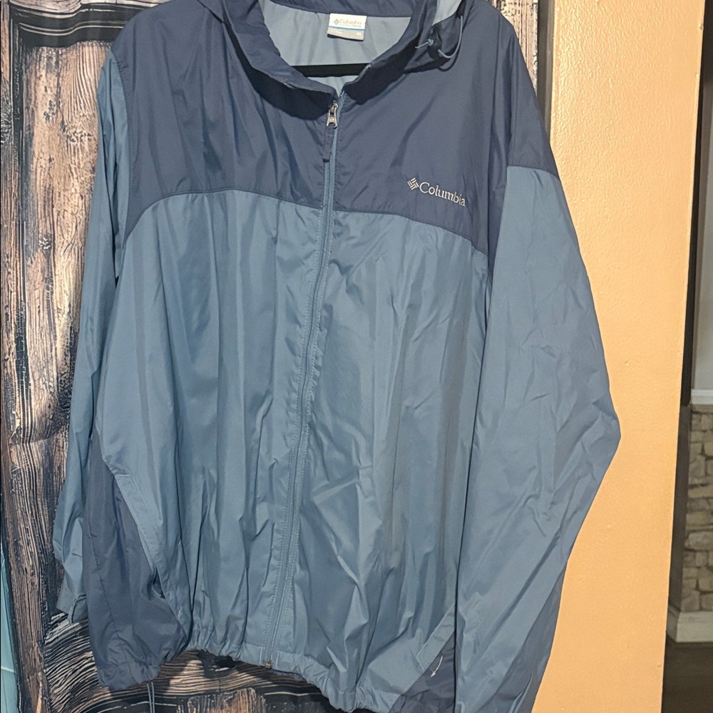 Columbia Two-Tone Blue Hooded Jacket